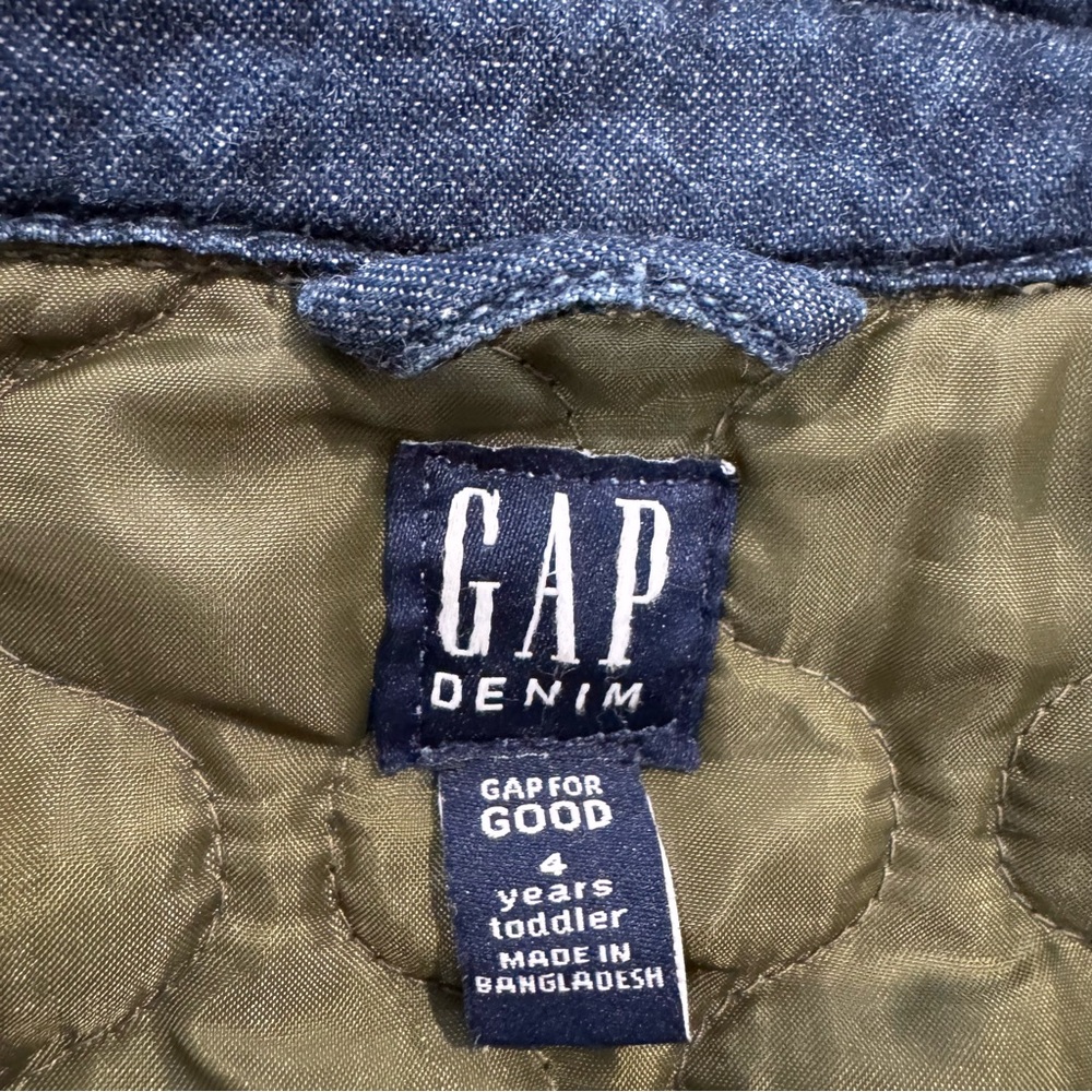 Boys quilted jean jacket - size 4 - Picture 2 of 6